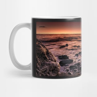 Moonrise Over Seaham's Chemical Beach Mug